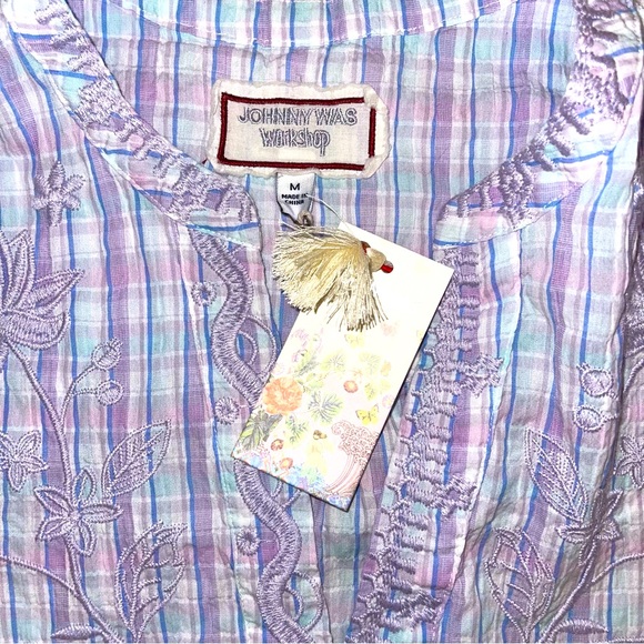 NWT Johnny Was Malo Puff Sleeve Blouse - Picture 9 of 10